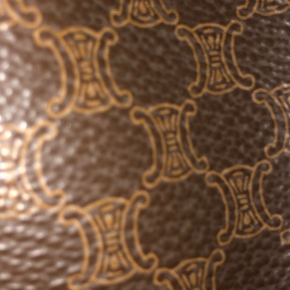 TODAY ONLY: AUTHENTIC CELINE MCADAM BACKPACK - MED signs of wear - faded Logo - Picture 5 of 12